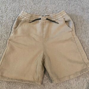 Boys Soft Tan Casual Shorts with Drawstring